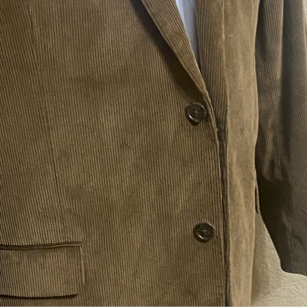Brown Corduroy Saddlebred Men's Sport Coat 44L - Picture 6 of 11